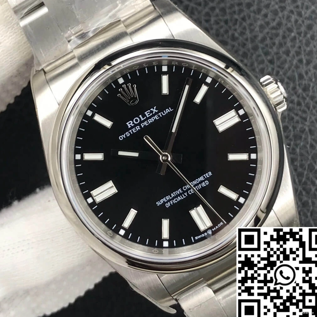 Factory 36MM Dial EW M126000-0002 Rolex Oyster Perpetual Black 0422